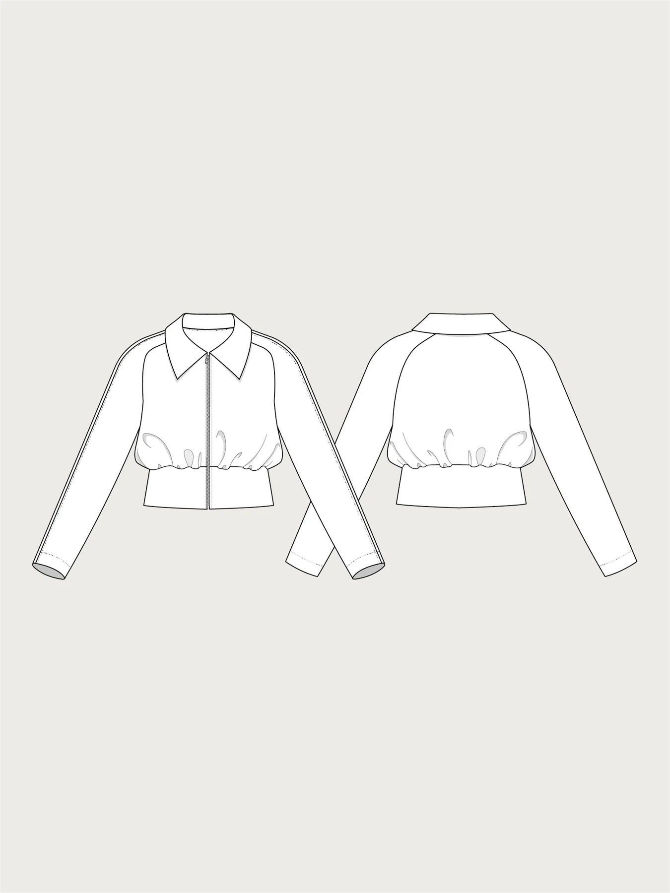 Maaidesign Patterns Cropped Jacket - Sewing Pattern | The Assembly Line – MaaiDesign Fabrics