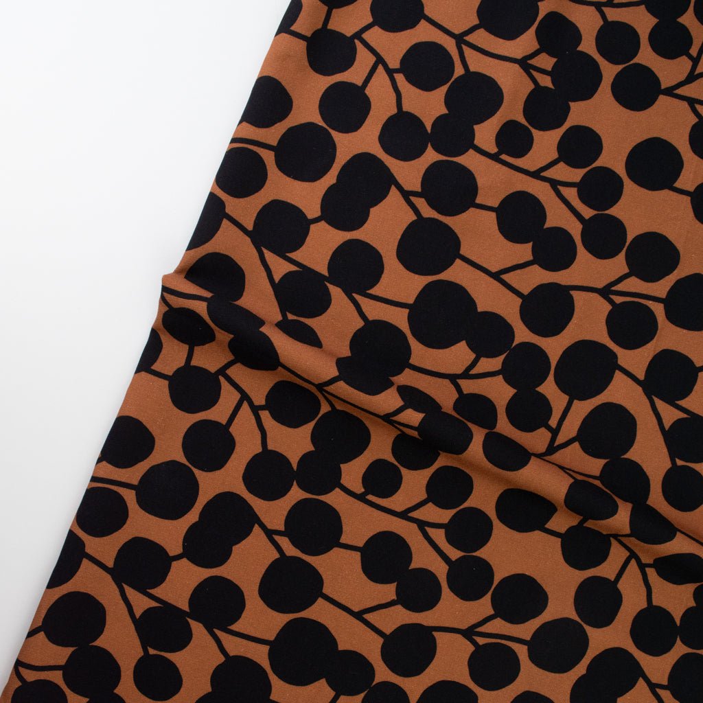Jennifer Bouron - Cotton Viscose Twill - Ivy Brown - 80cm piece