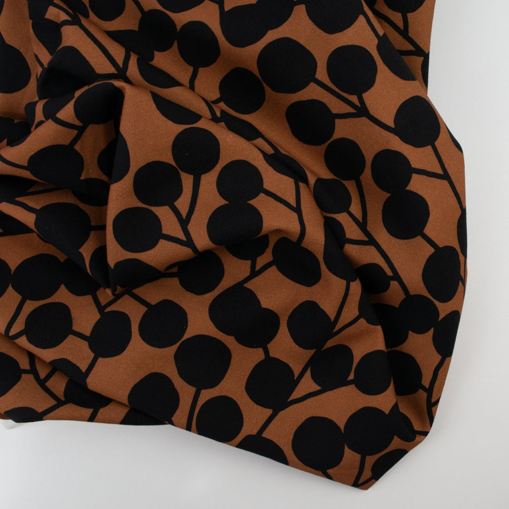 Jennifer Bouron - Cotton Viscose Twill - Ivy Brown - 80cm piece