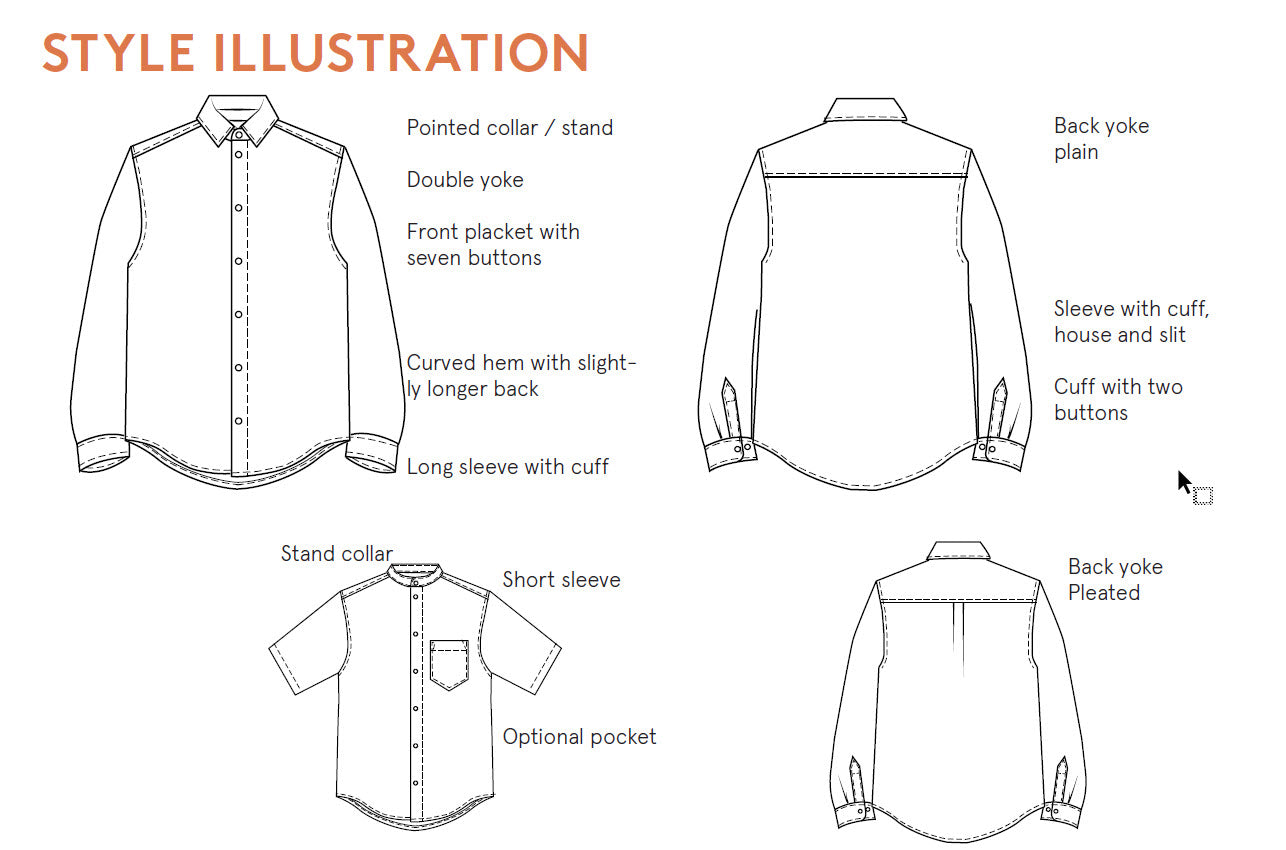 Jensen Shirt - Sewing Pattern | Wardrobe By Me