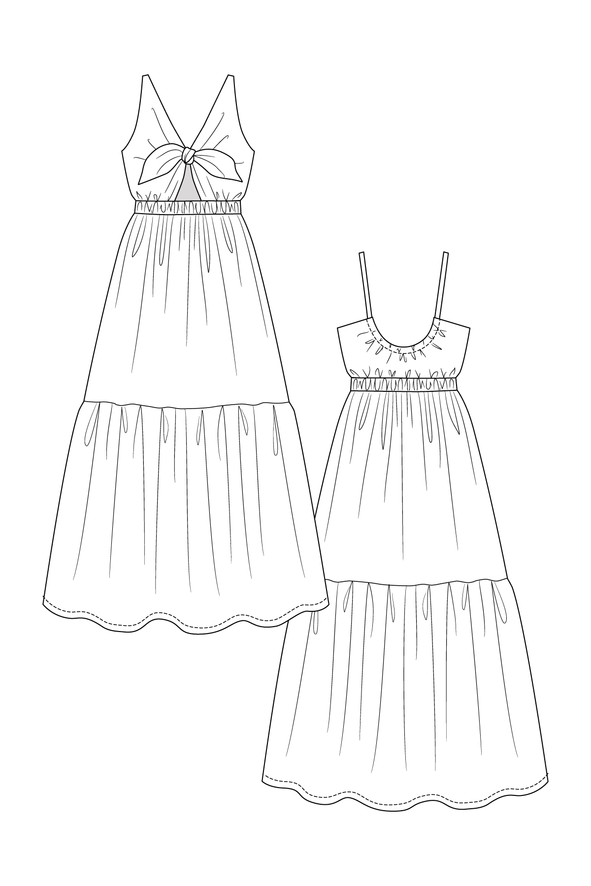 Maaidesign Patterns PDF Pattern - Kerttu Knot Dress & Skirt | Named Clothing – MaaiDesign ...