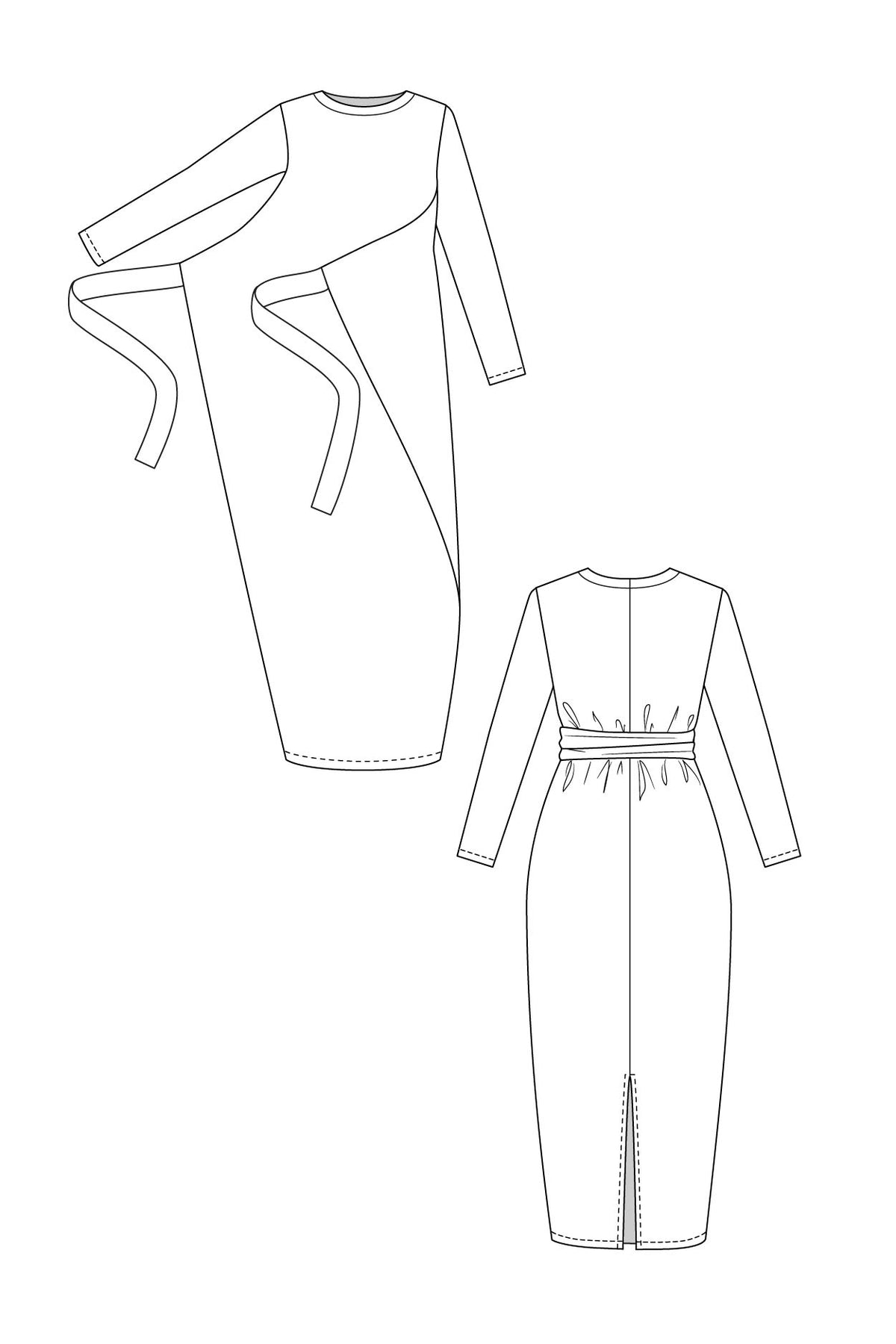 PDF Pattern - Kielo Wrap Dress &amp; Jumpsuit | Named Clothing