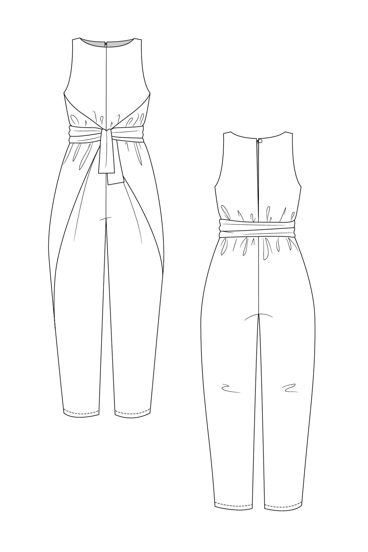 PDF Pattern - Kielo Wrap Dress &amp; Jumpsuit | Named Clothing