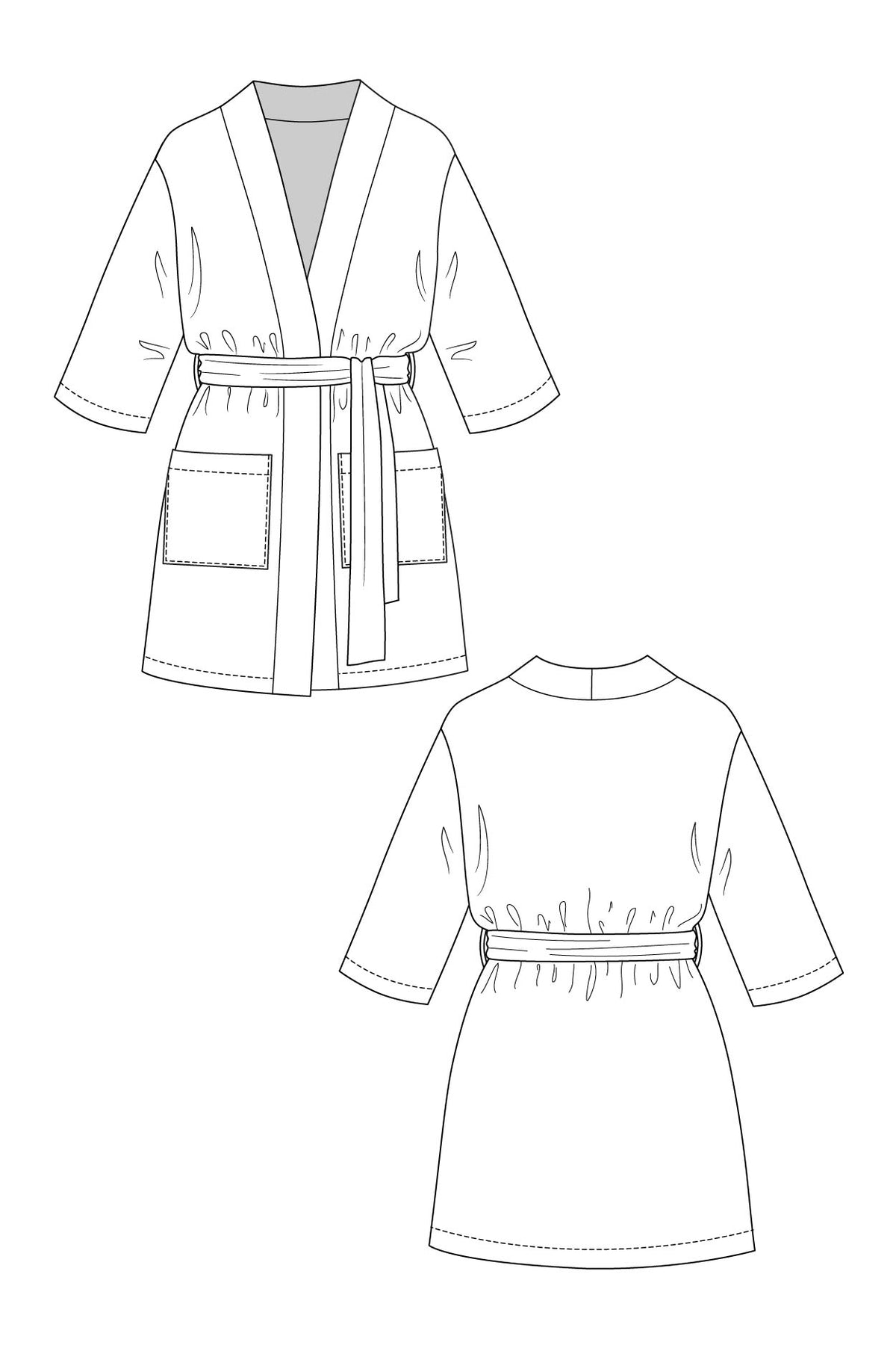 PDF Pattern - Lahja Unisex Dressing Gown | Named Clothing