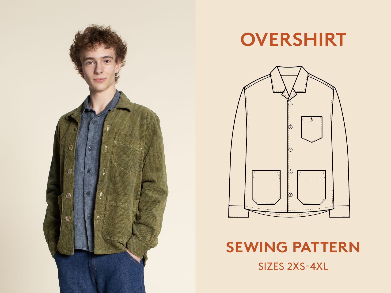 Overshirt Jacket - Sewing Pattern | Wardrobe By Me