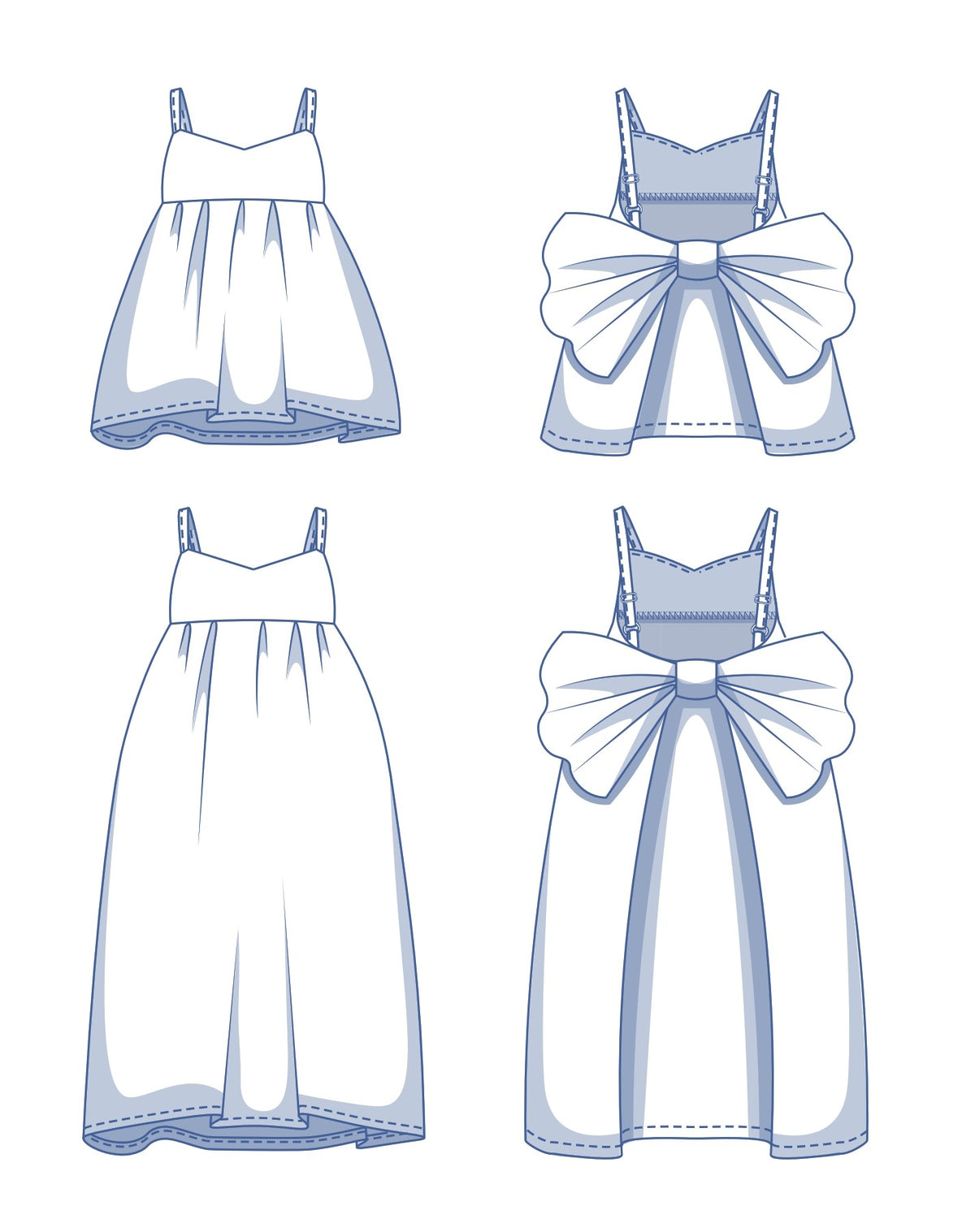 PDF Pattern - Louisa Blouse &amp; Dress | Fibre Mood