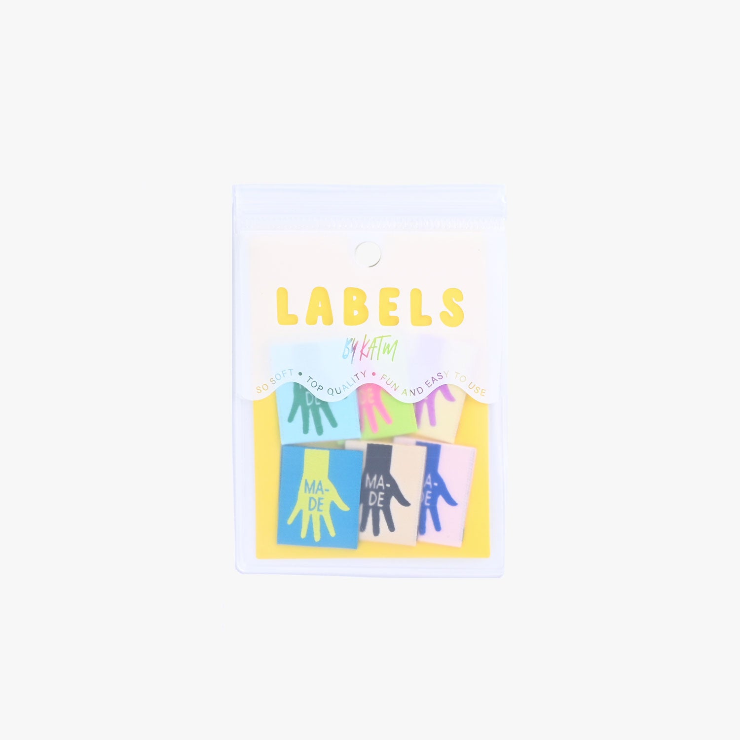 6 Woven Labels - Made Multicolour