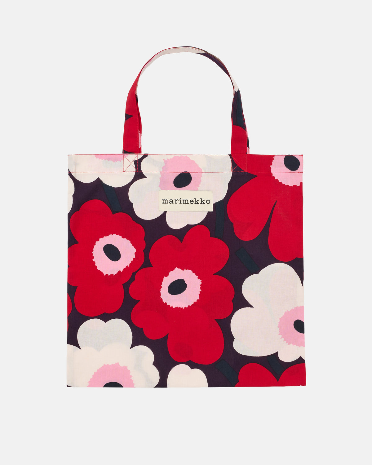Marimekko - Pieni Unikko - Organic Cotton - Plum &amp; Cranberry