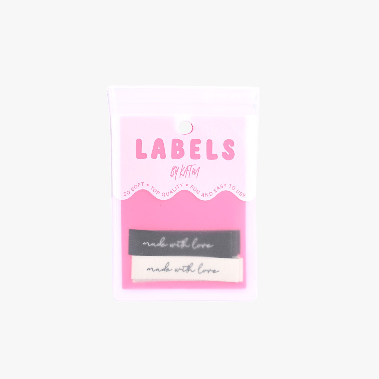 6 Woven Labels - 'Made with Love' – MaaiDesign Fabrics