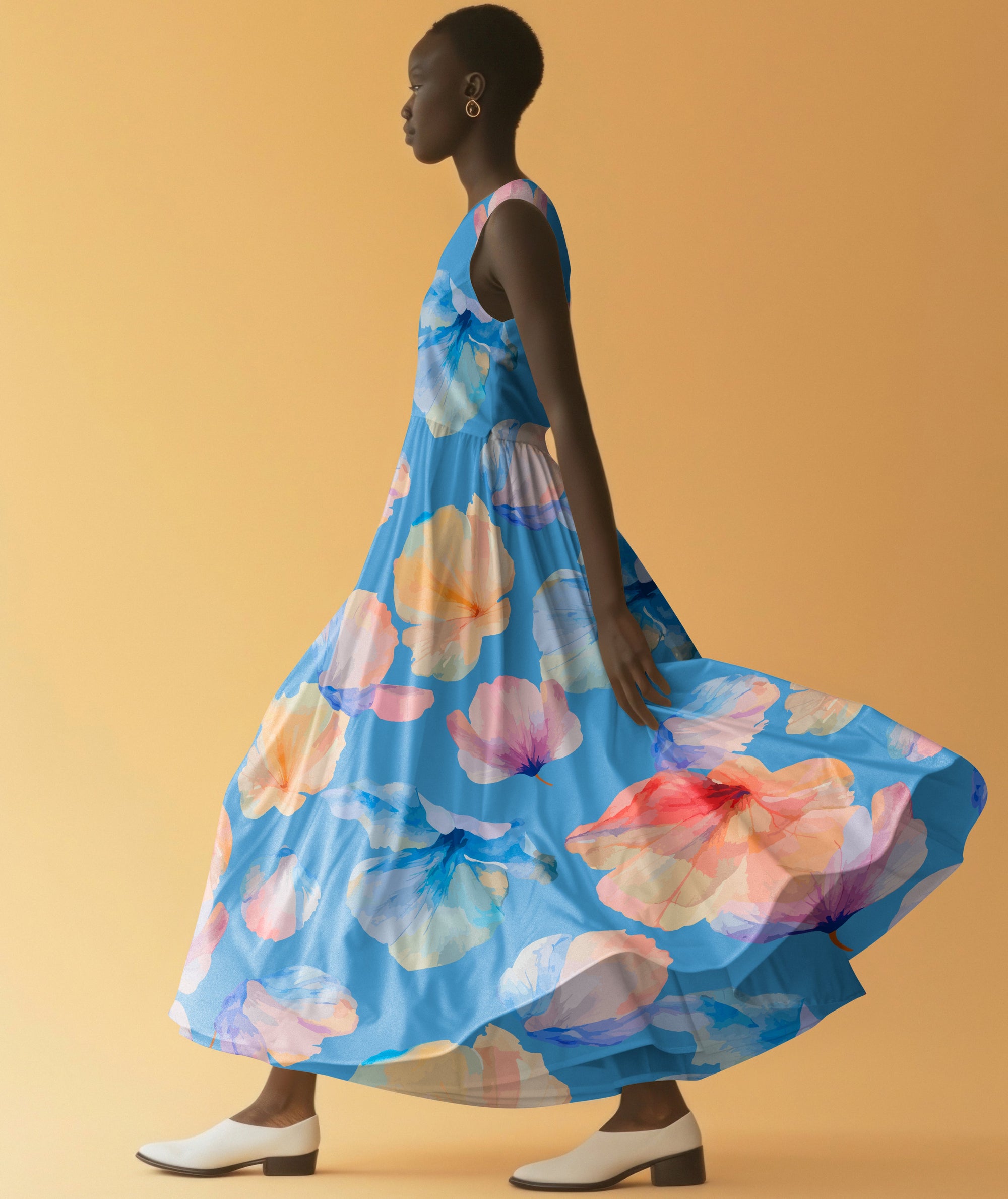 Light &amp; Lush - Viscose Twill - Magnolia Dream - Azure