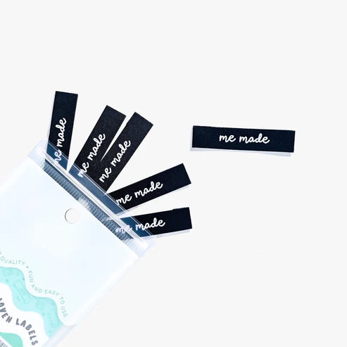 6 Woven Labels - Me Made End Folds