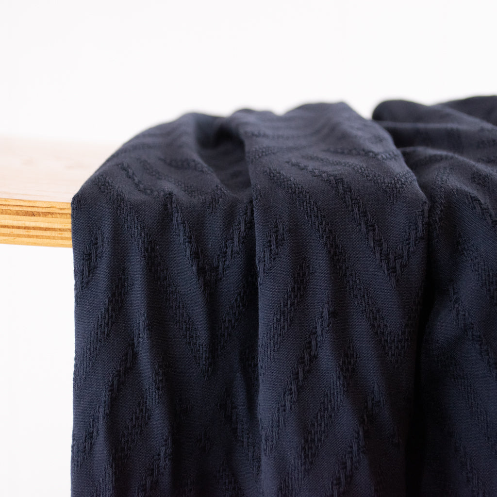 meetMILK - Textured Weave - Alta - Dark Navy