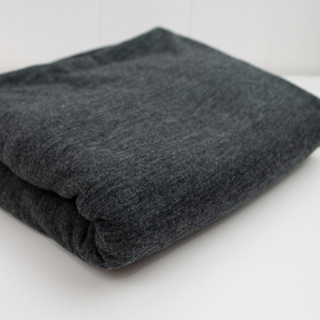 Australian Merino Jersey - Charcoal Marle