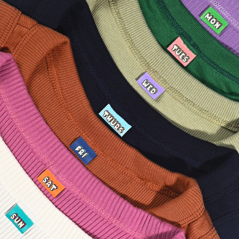 7 Woven Labels - MON 2 SUN