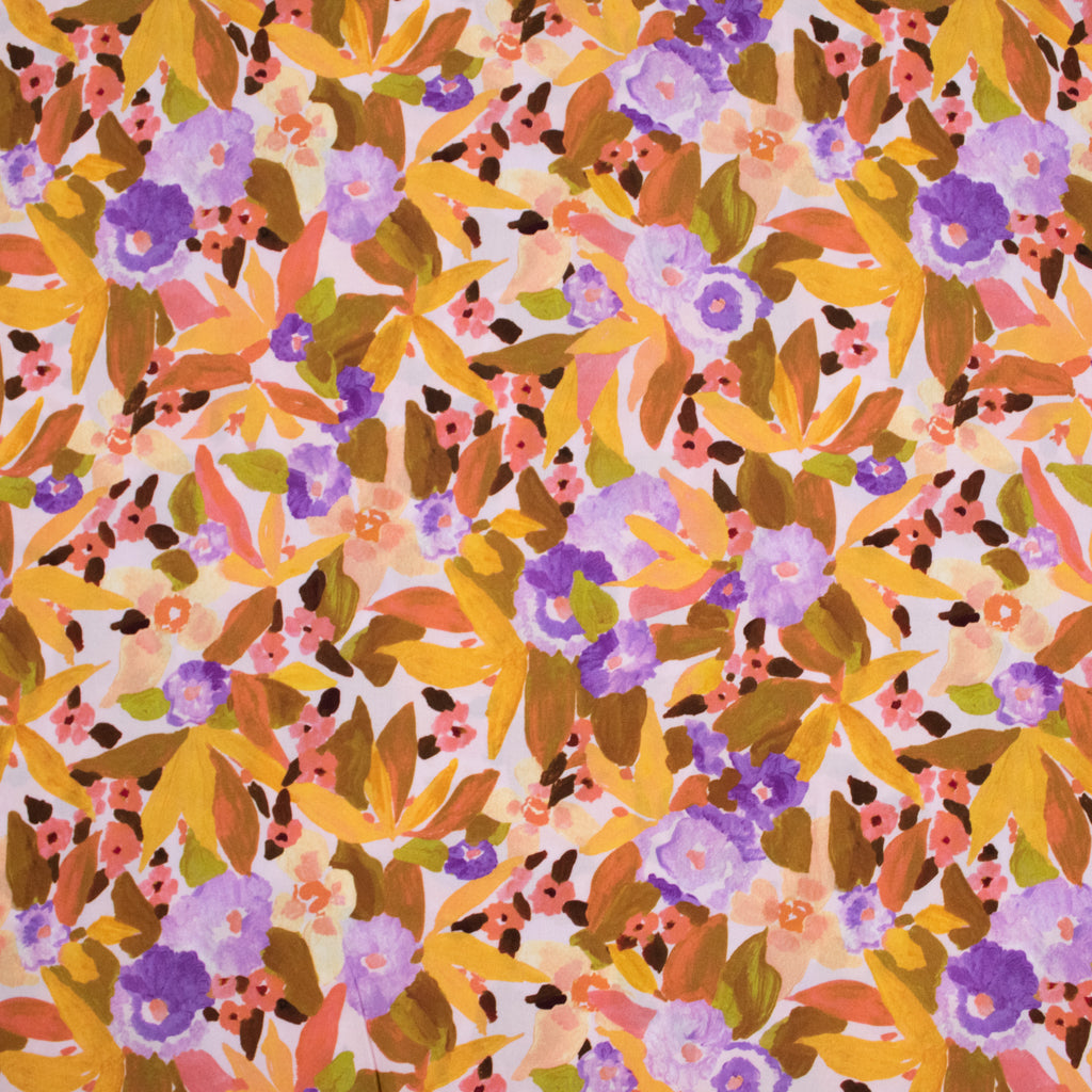 Nerida Hansen - Ecovero Viscose - Margaret Jeane - Digital Floral Luscious Lilac