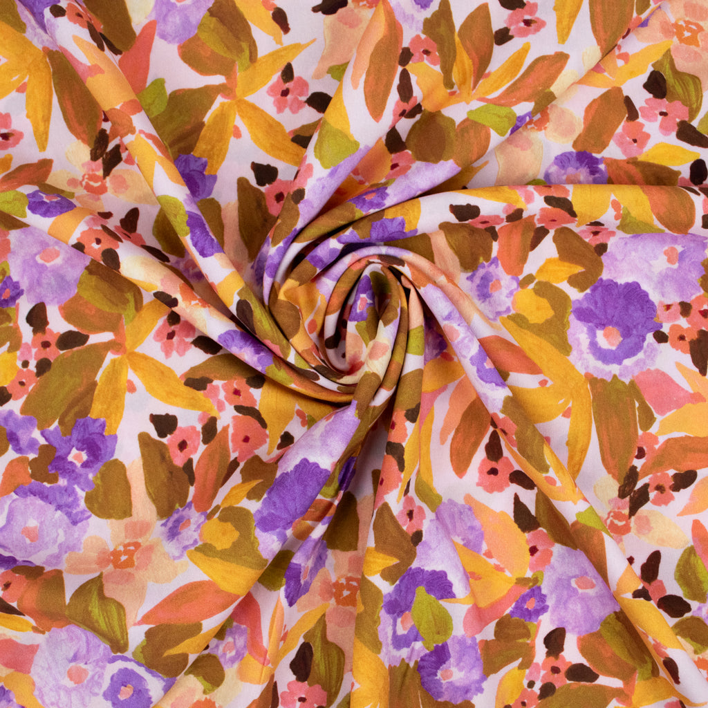 Nerida Hansen - Ecovero Viscose - Margaret Jeane - Digital Floral Luscious Lilac
