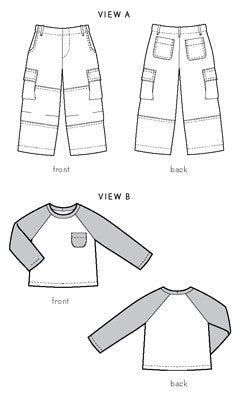 PDF Pattern - Field Trip Cargo Pants + Shirt | Oliver + S