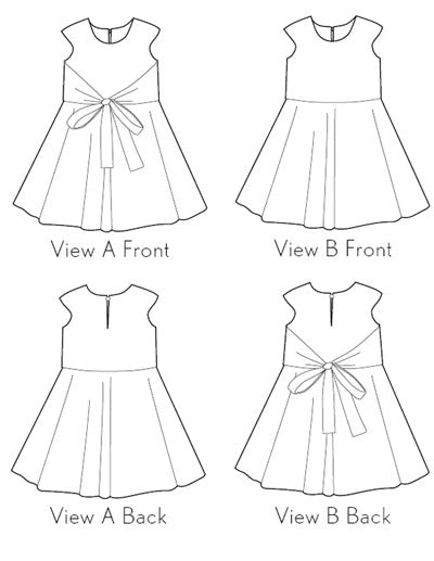 PDF Pattern - Cartwheel Wrap Dress | Oliver + S