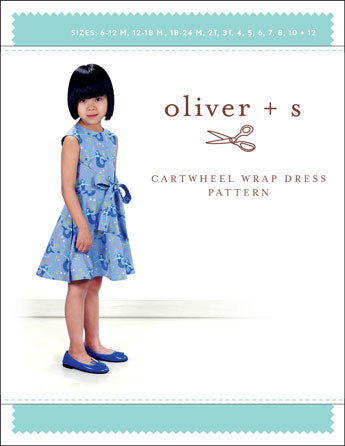 PDF Pattern - Cartwheel Wrap Dress | Oliver + S