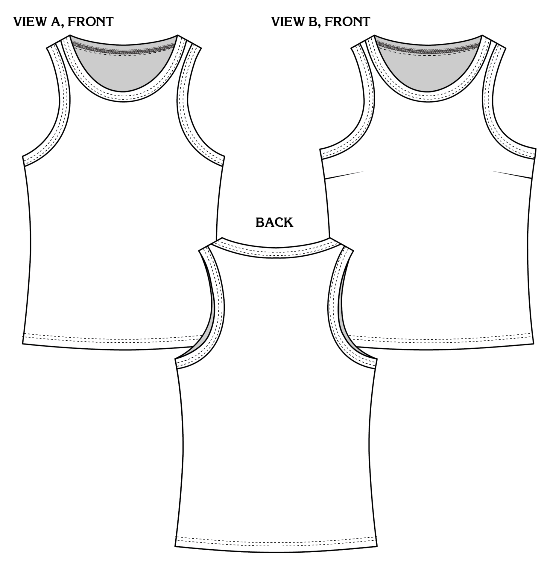 PDF Pattern - Blomma Tank | Paradise Patterns