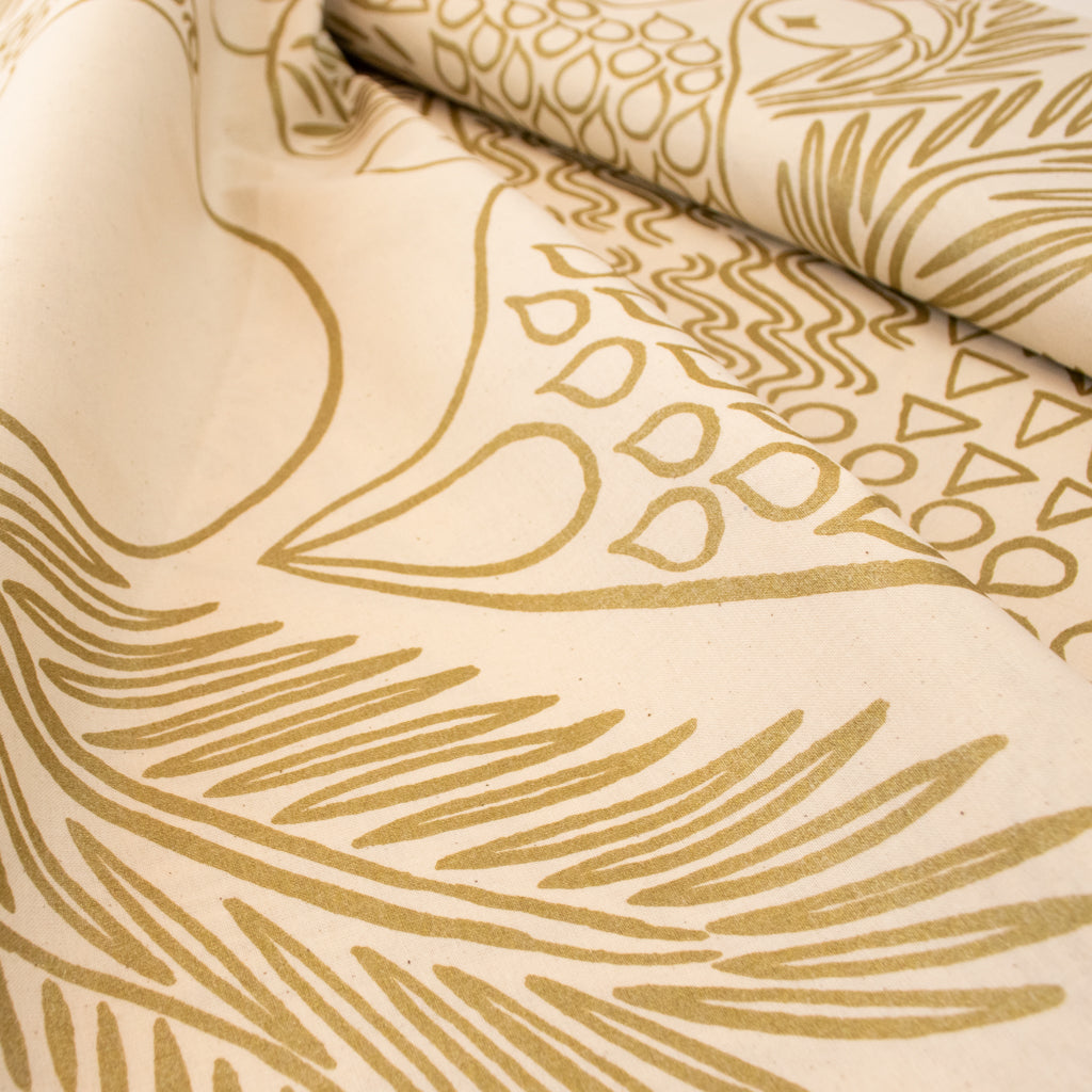 Marimekko - Piirto Ketunmarja - Organic Cotton - Gold