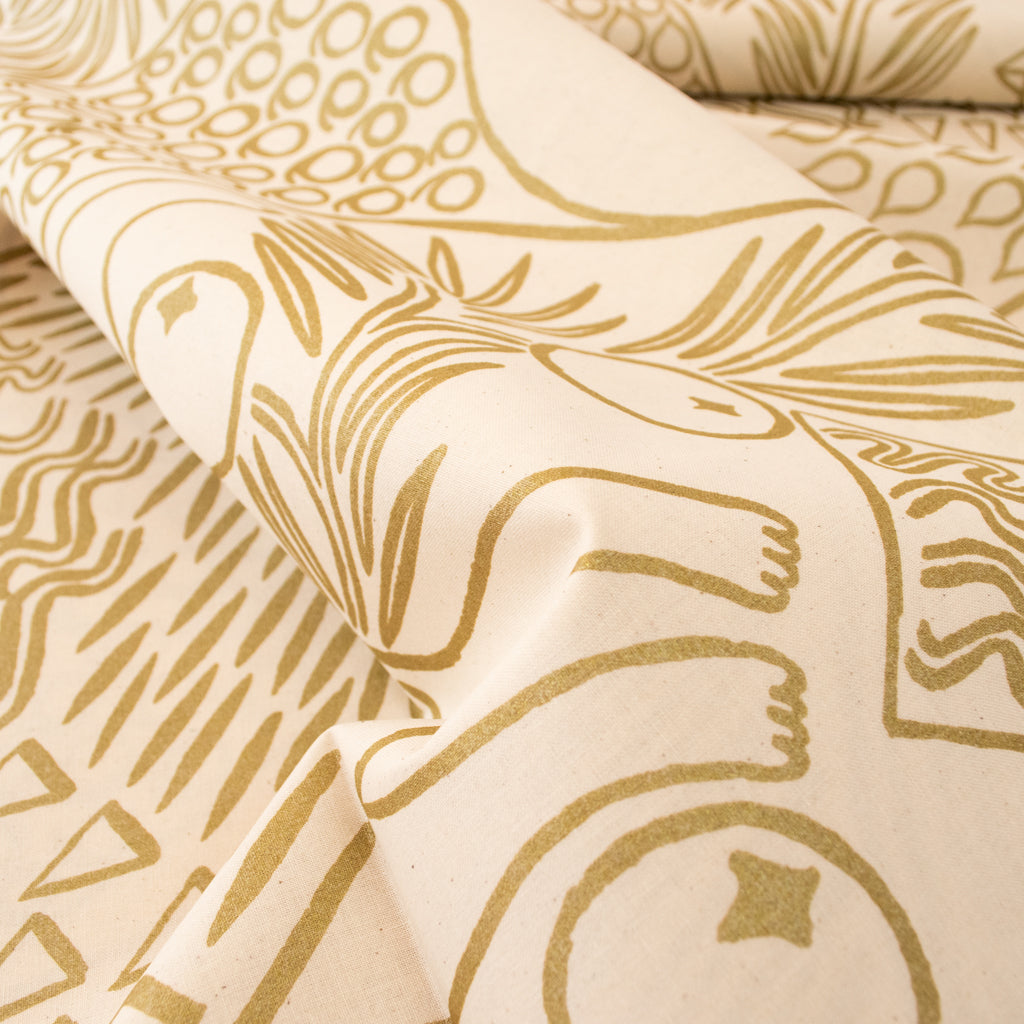 Marimekko - Piirto Ketunmarja - Organic Cotton - Gold