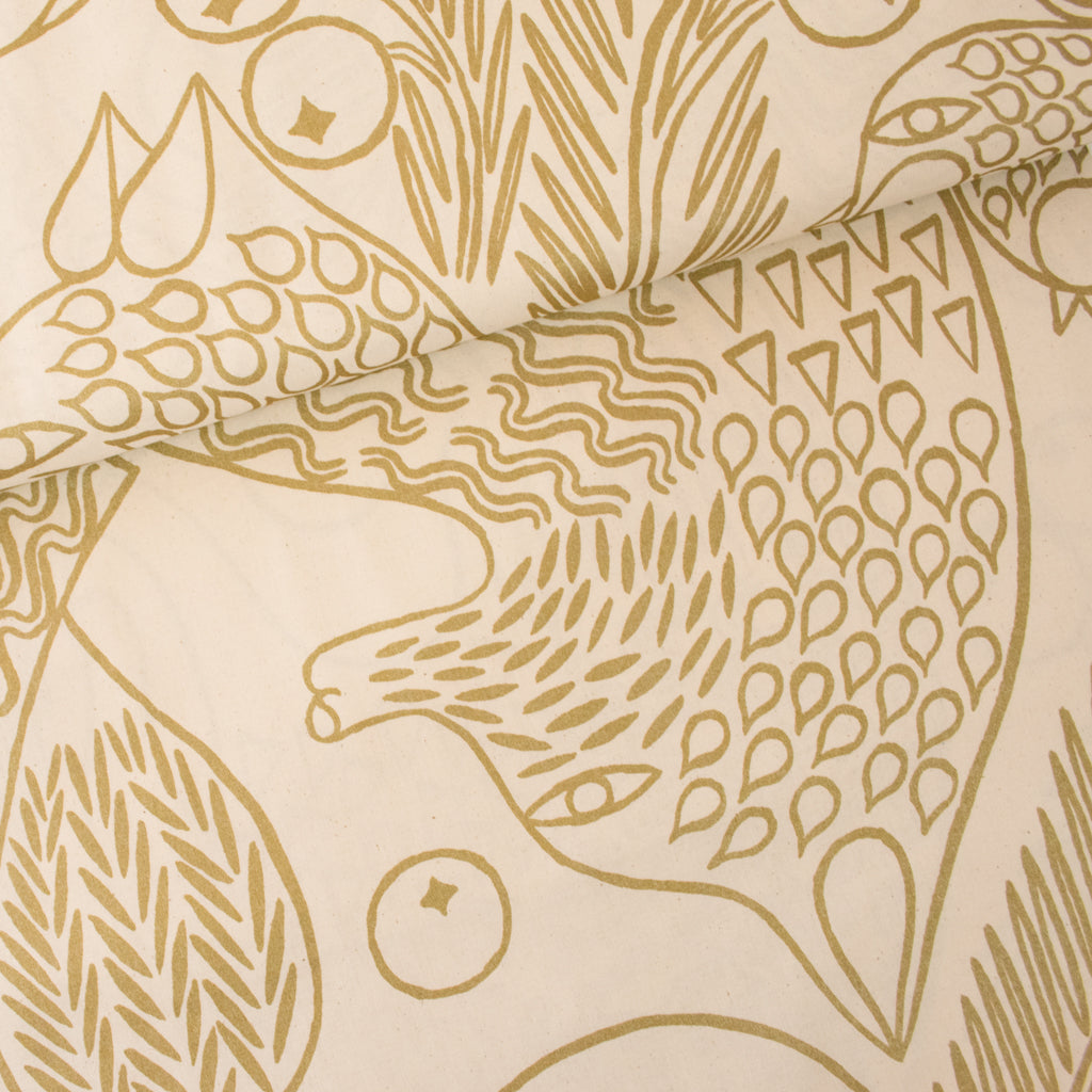Marimekko - Piirto Ketunmarja - Organic Cotton - Gold
