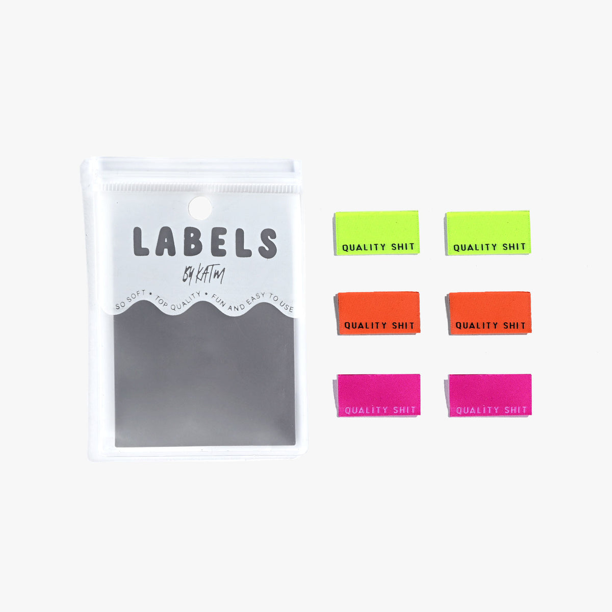 6 Woven Labels - Quality Shit