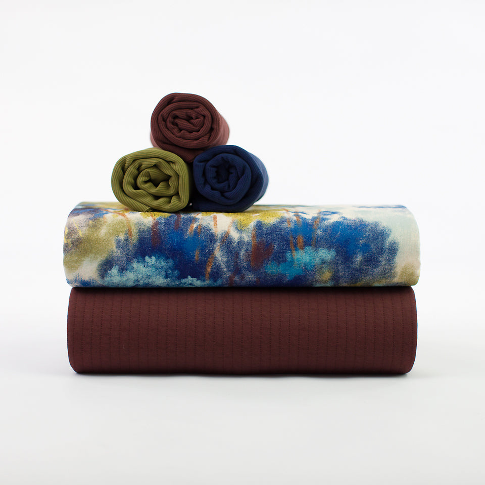 See You At Six - Quilted Knit - Rum Raisin Brown