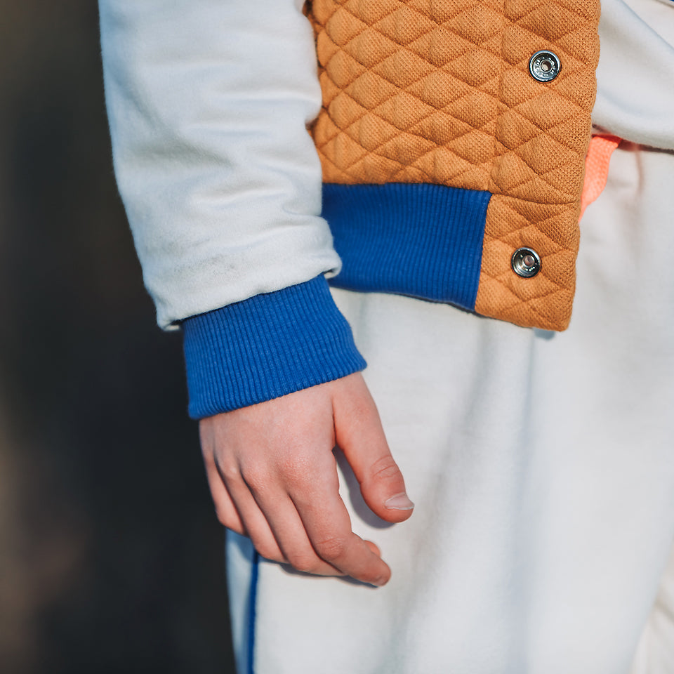 See You At Six - Quilted Piqué Knit - Buckthorn Brown