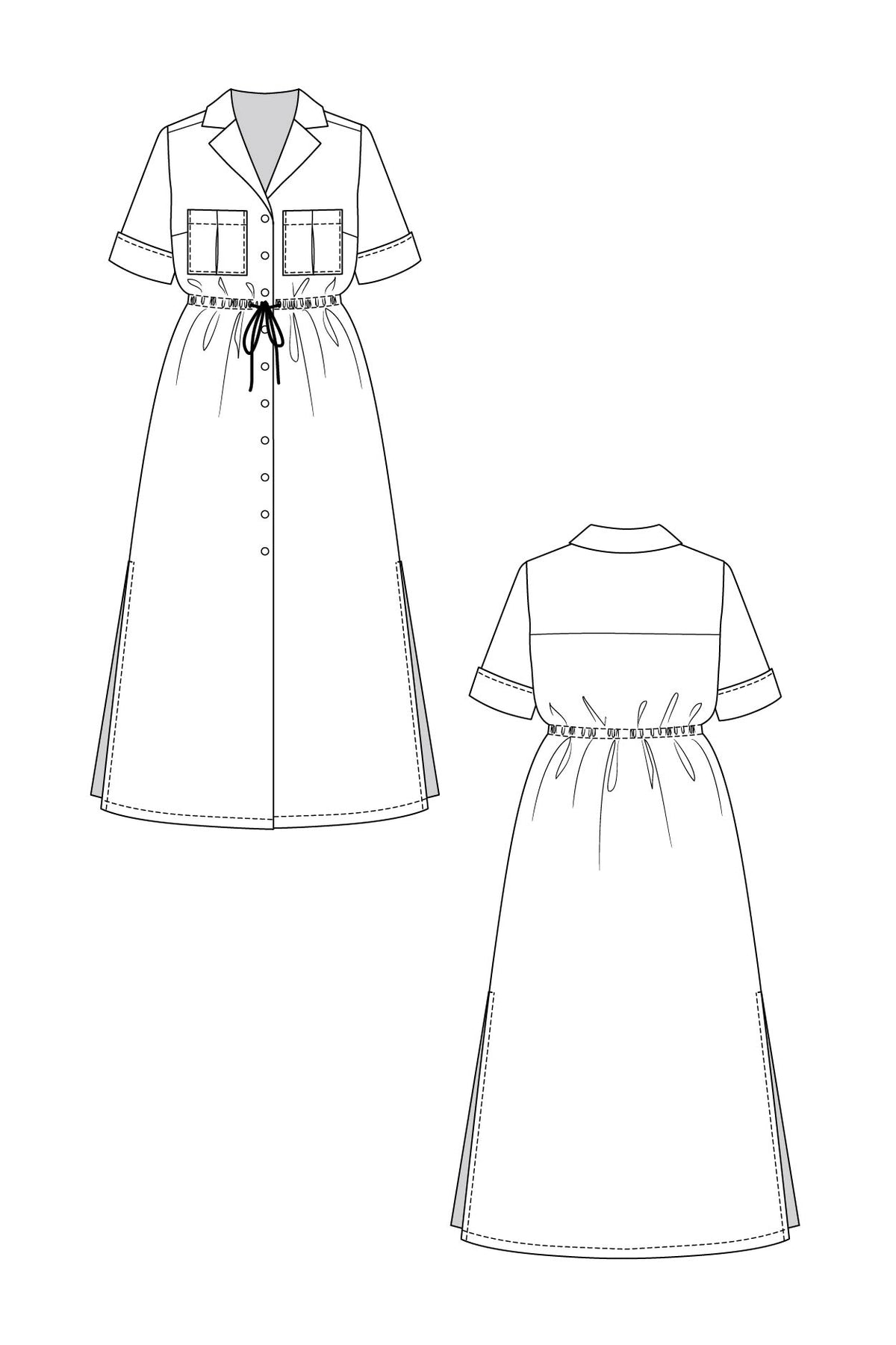 PDF Pattern - Reeta Shirt Dress | Named Clothing