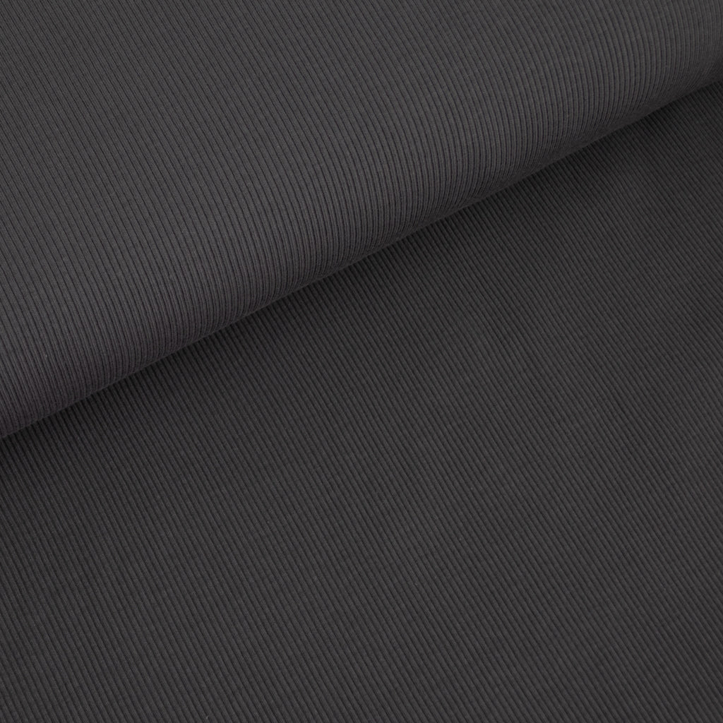 Ribbed Cotton Jersey - Steel Grey