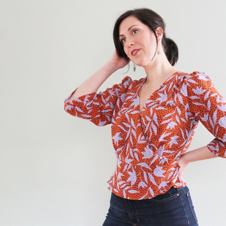 PDF Pattern - Romy Wrap Top + Dress | Pattern Scout