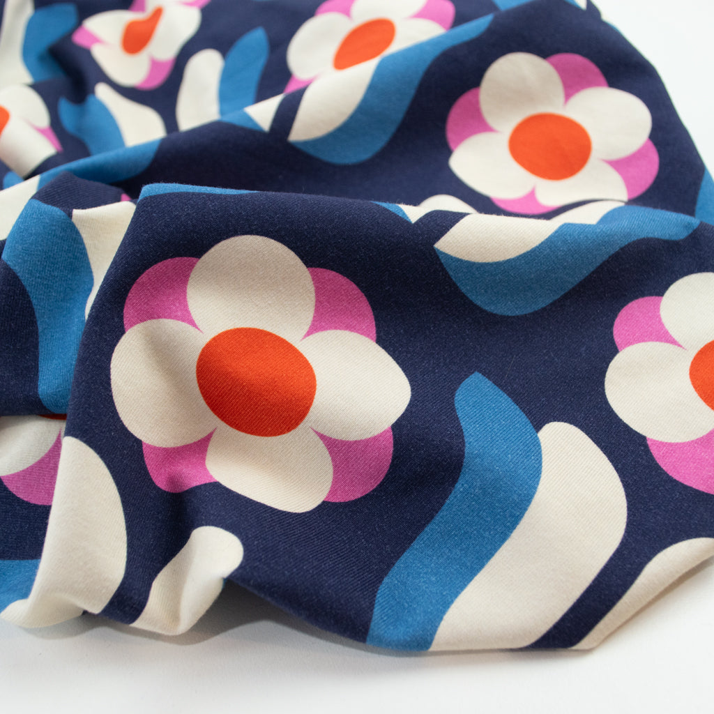 RouCouCou - Cotton Jersey - Retro Daisies