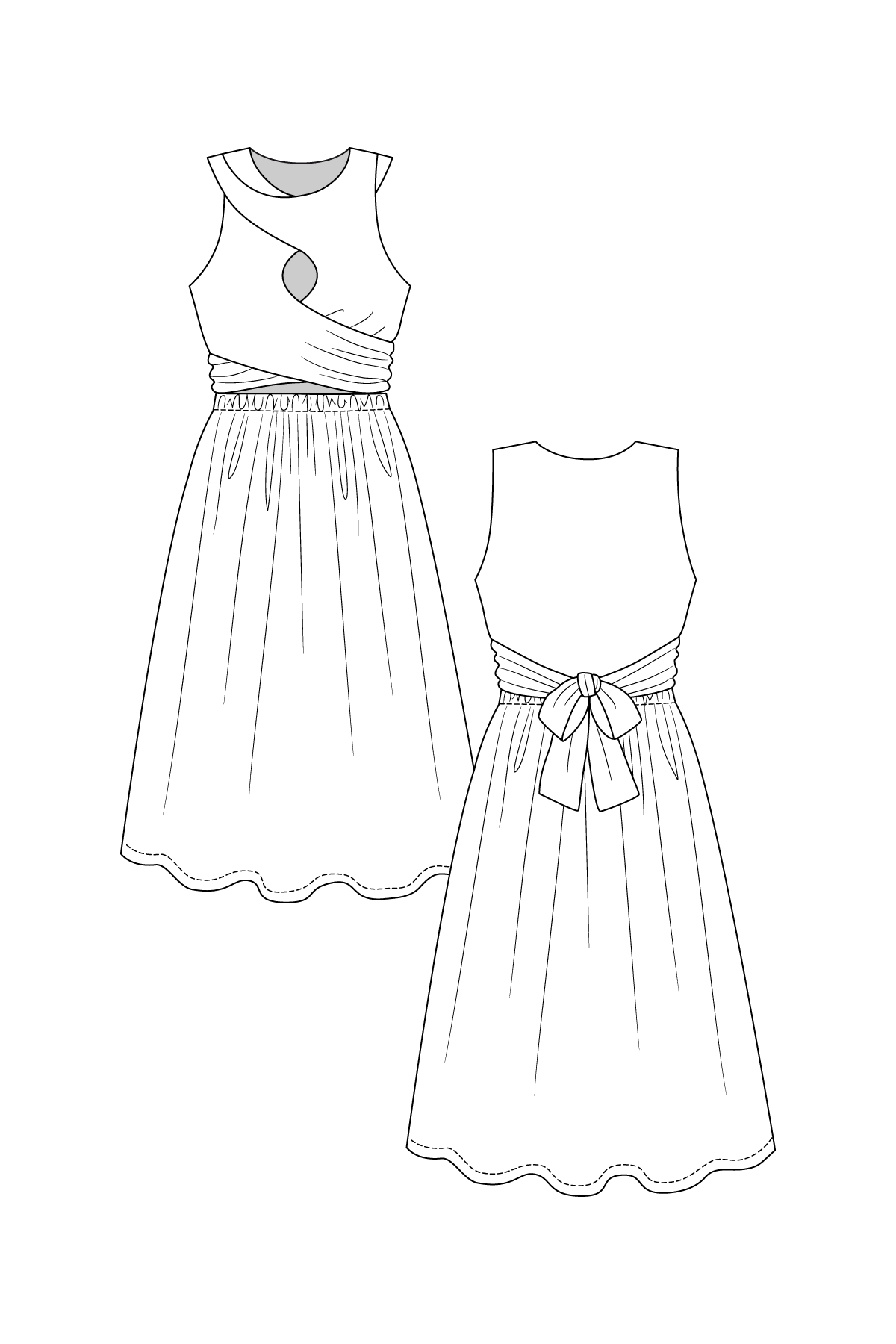 PDF Pattern - Sisko Interlace Dress &amp; Top | Named Clothing