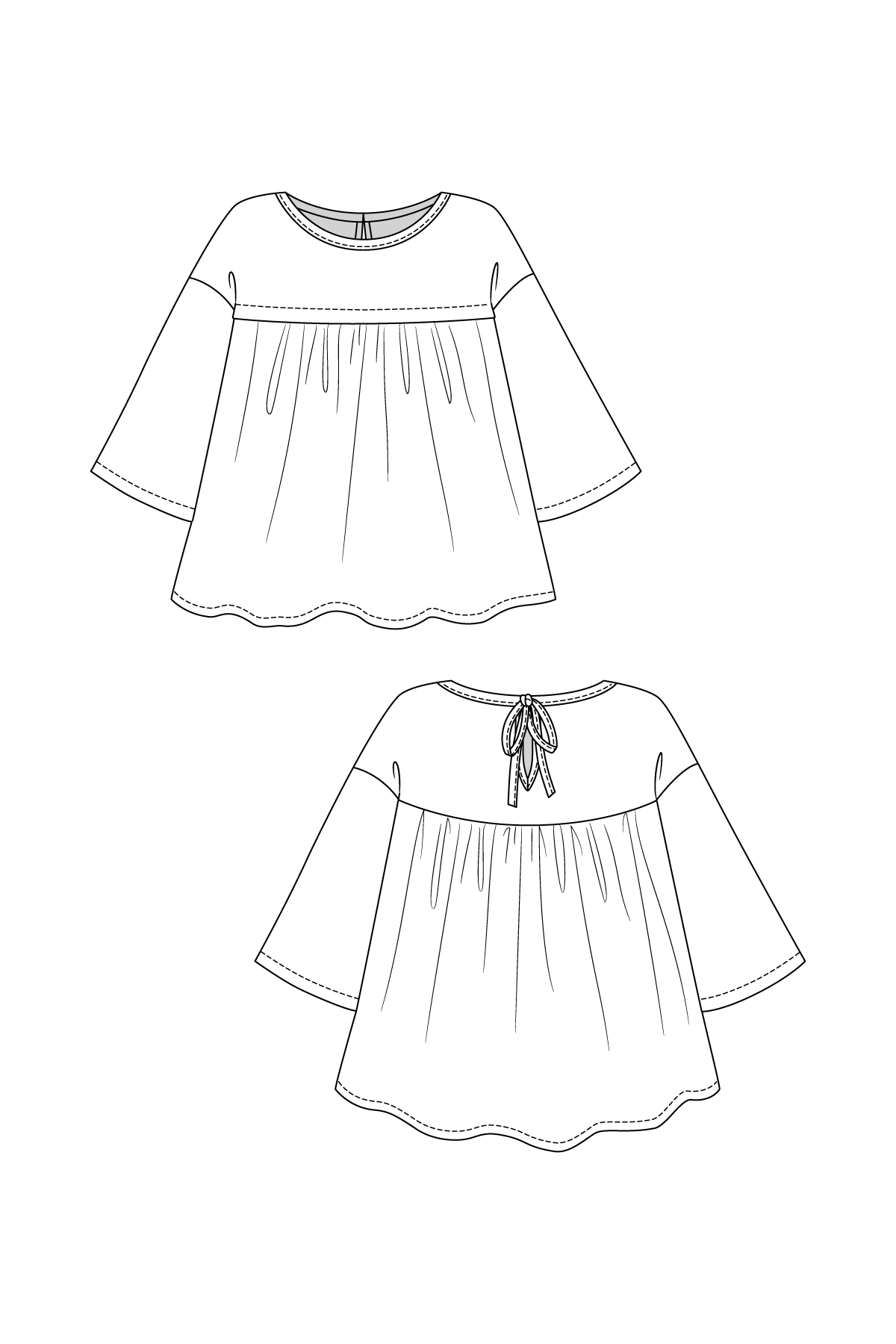 PDF Pattern - Syli Dress &amp; Blouse | Named Clothing