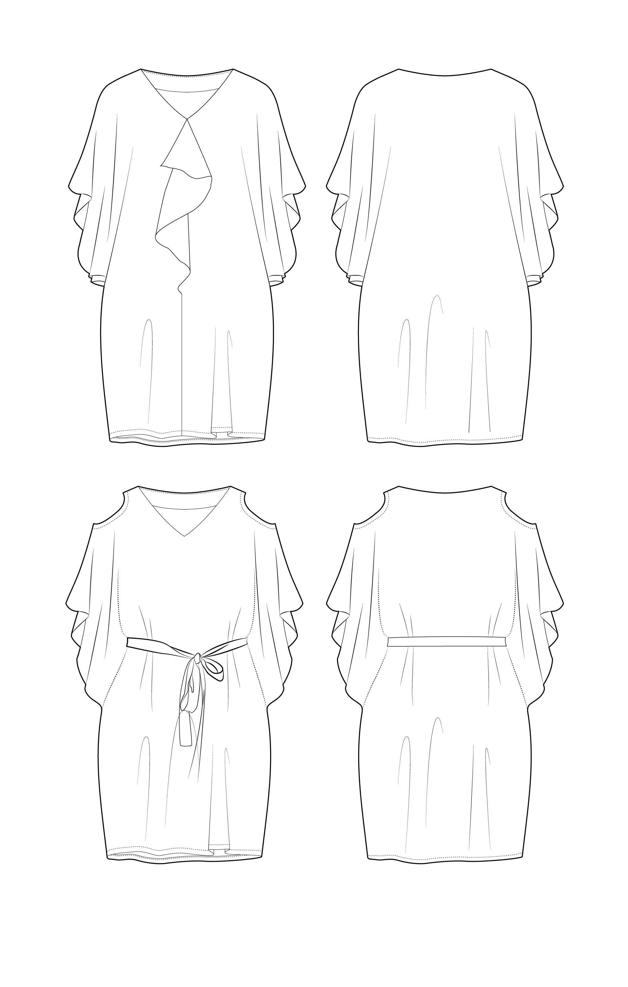 Maaidesign Patterns PDF Pattern - Satsuki Dress and Top | Victory Patterns – MaaiDesign Fabrics