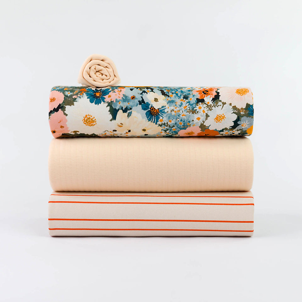 See You At Six - Flower Painting - French Terry