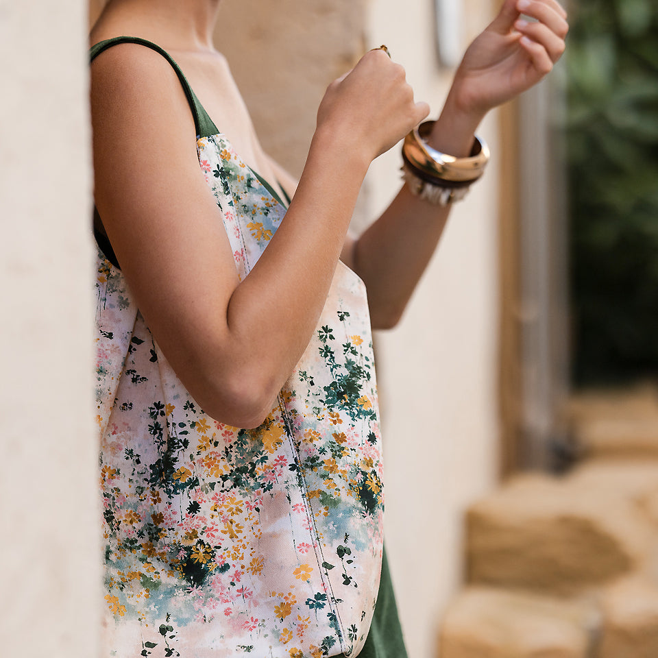 See You At Six - Garden Sky - Cotton Canvas - Gabardine Twill