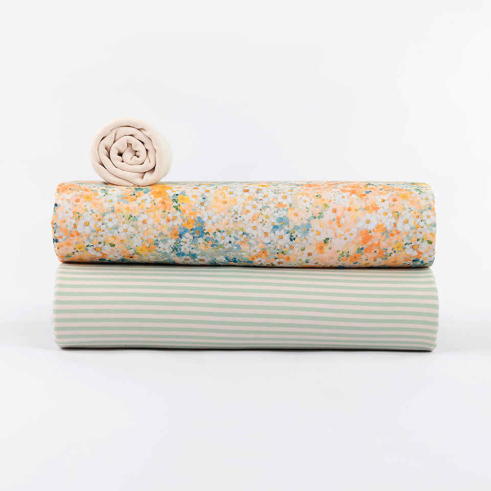 See You At Six - Horizontals 05- French Terry - Whisper Beige - 73cm piece
