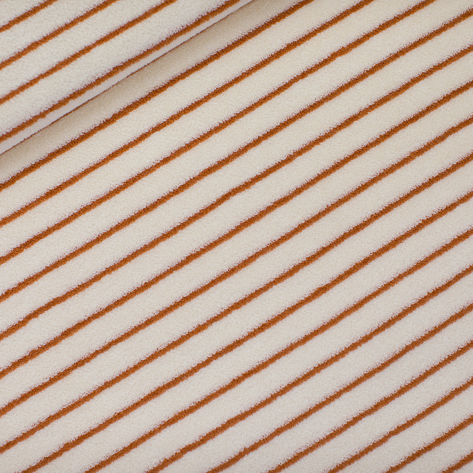See You At Six - Horizontals- Sponge Terry Cloth - Papyrus Crème