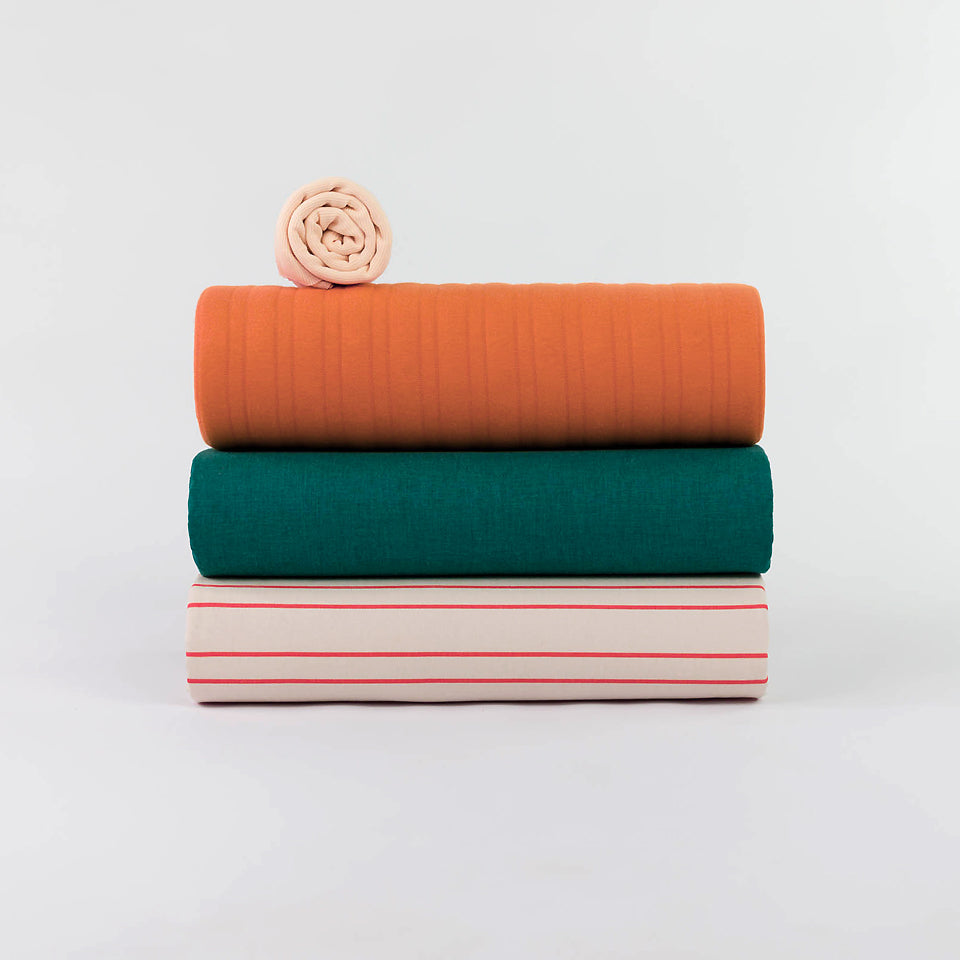 See You At Six - Horizontals NN - Cotton Canvas Gabardine Twill - Whisper Beige