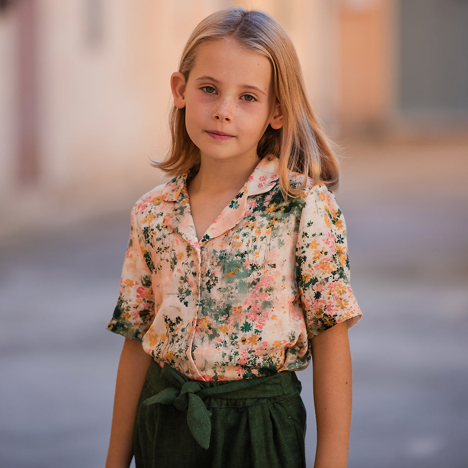 See You At Six - Linen Viscose Blend - Greener Pastures