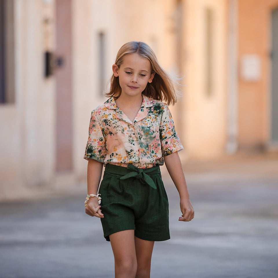 See You At Six - Linen Viscose Blend - Greener Pastures