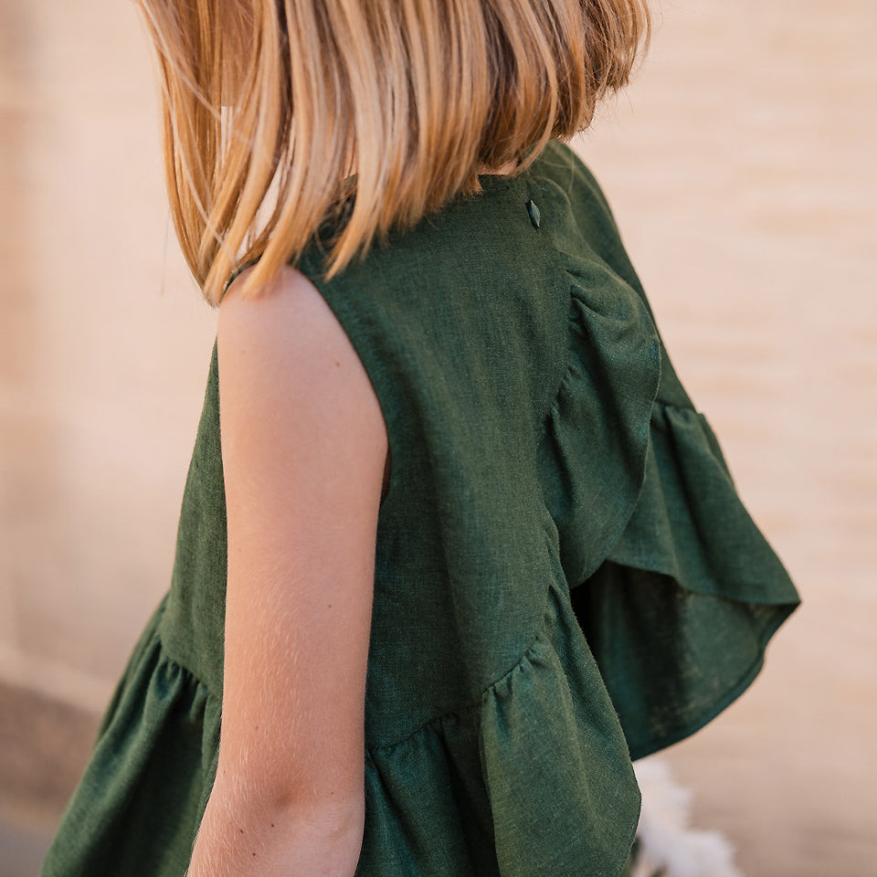 See You At Six - Linen Viscose Blend - Greener Pastures