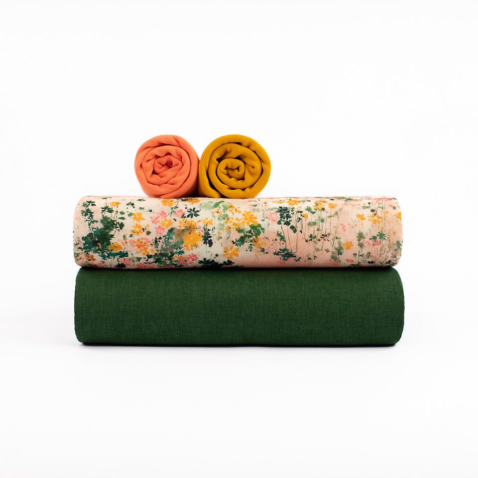 See You At Six - Linen Viscose Blend - Greener Pastures
