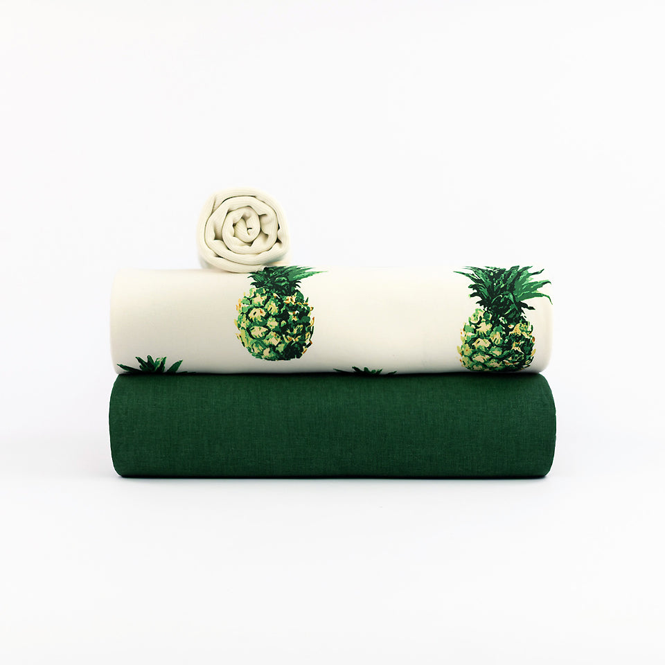 See You At Six - Pineapple - French Terry - Papyrus Crème