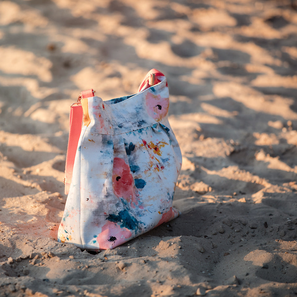 See You At Six - Roses on Canvas - Cotton Canvas Gabardine Twill