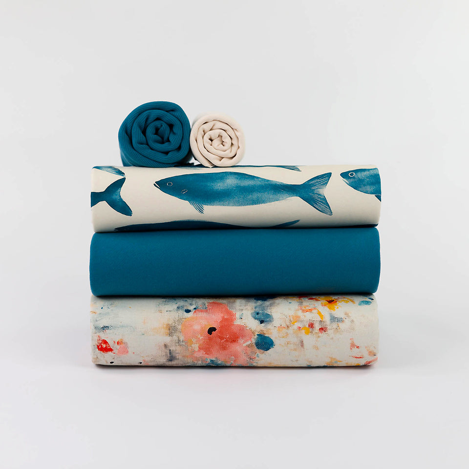 See You At Six - Roses on Canvas - Cotton Canvas Gabardine Twill