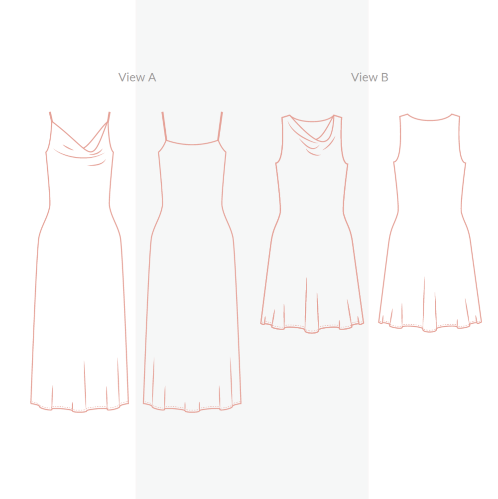 PDF Pattern - Sicily Slip Dress | Sewing Patterns by Masin